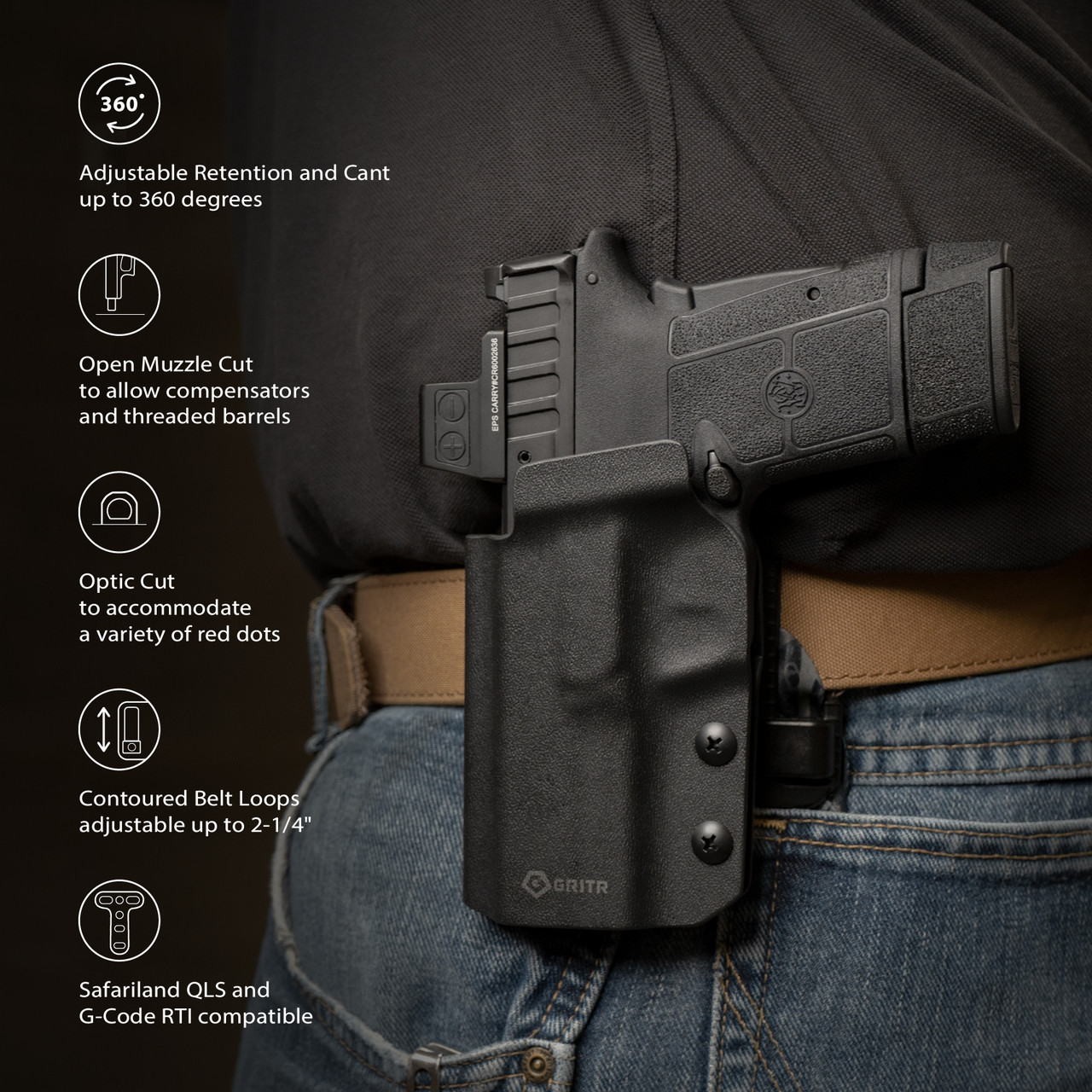 Platform Qls Quick Locking System Kit, Qls Compatible Holsters