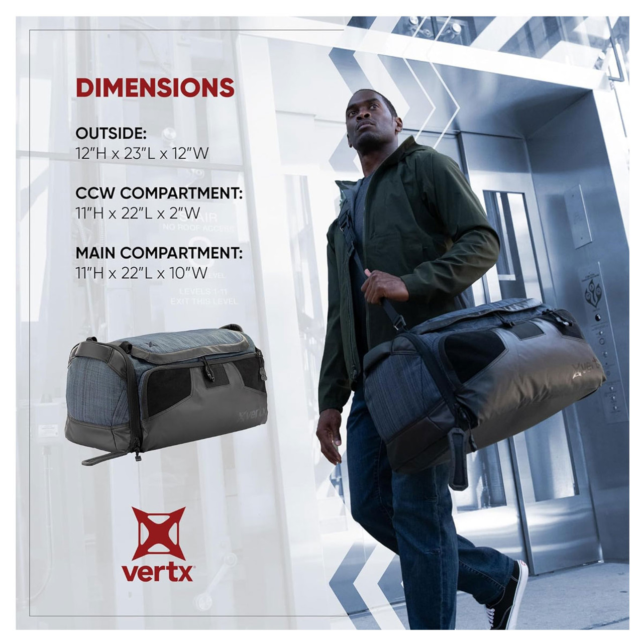 VERTX Contingency 45L Duffel Bag F1-VTX5090