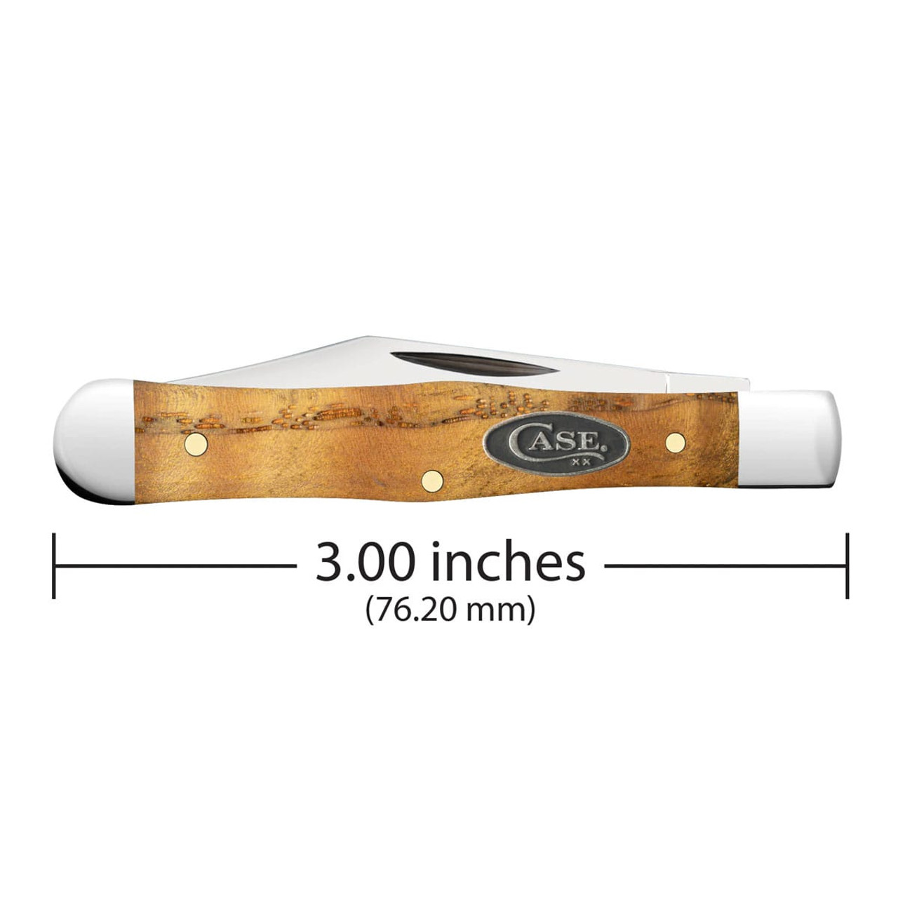 CASE XX Swell Center Jack Yellow Curly Oak Knife 47129