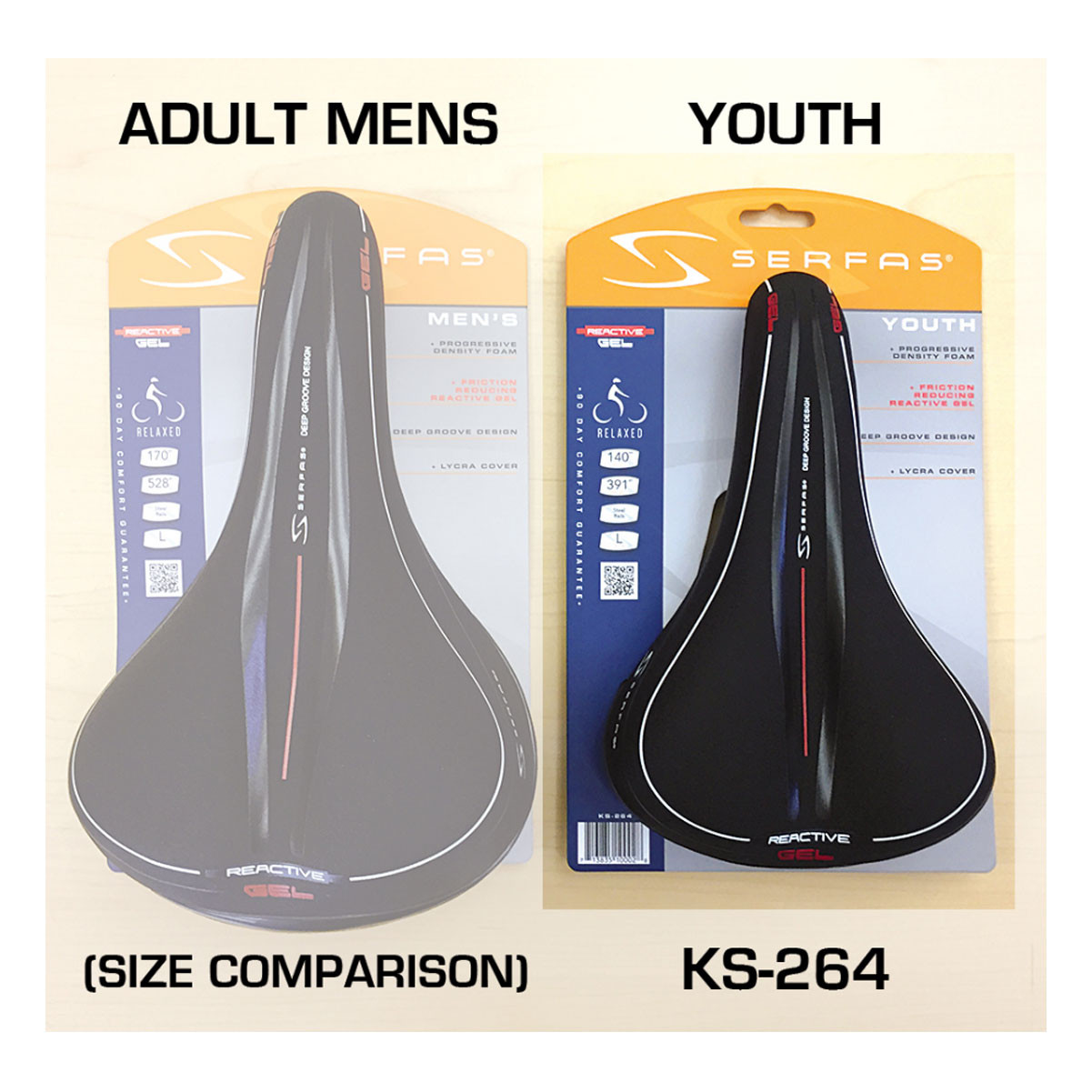 Serfas Youth Reactive Gel Saddle - Thumbnail 5