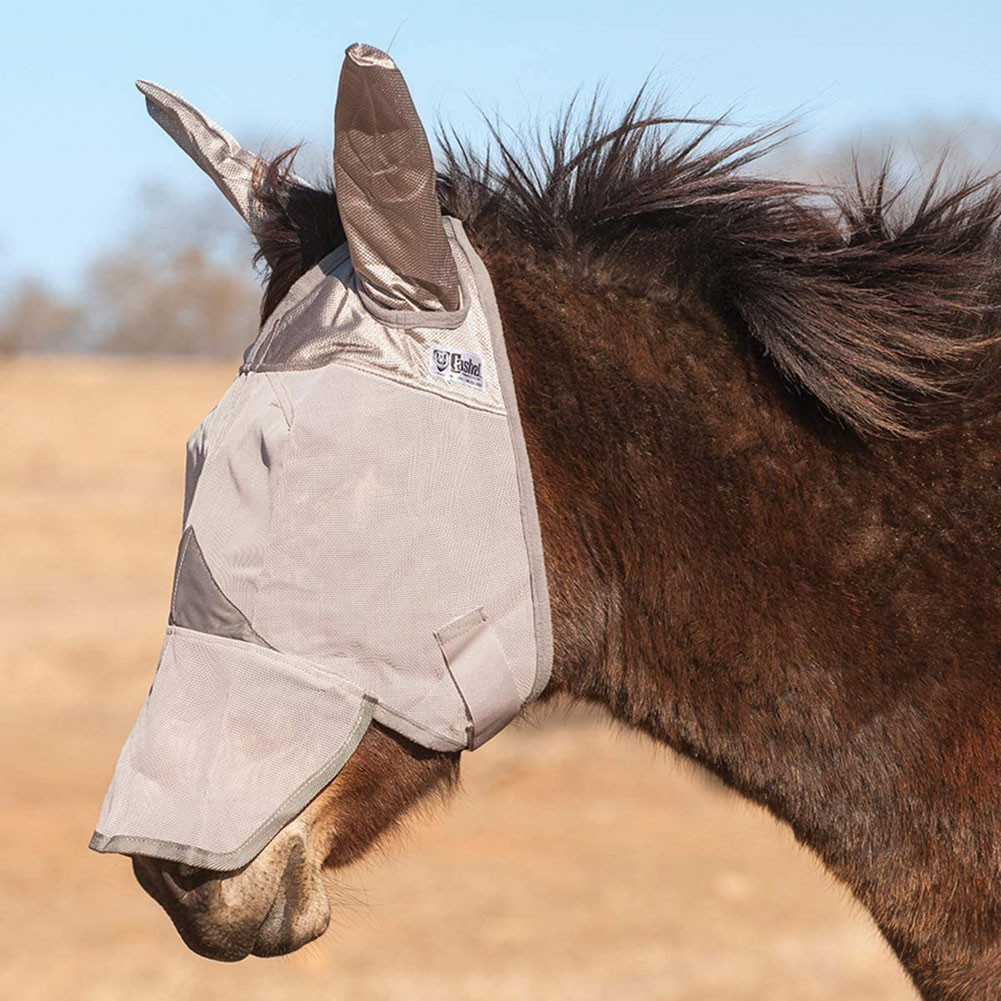 Masque Cheval Grand Modèle Nez Long Masque Anti-mouches Cashel Crusader