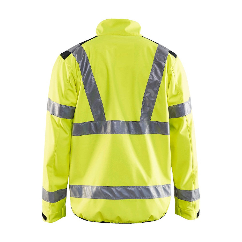 BLAKLADER Mens 4977 Hi-Vis Softshell Jacket 497725173399