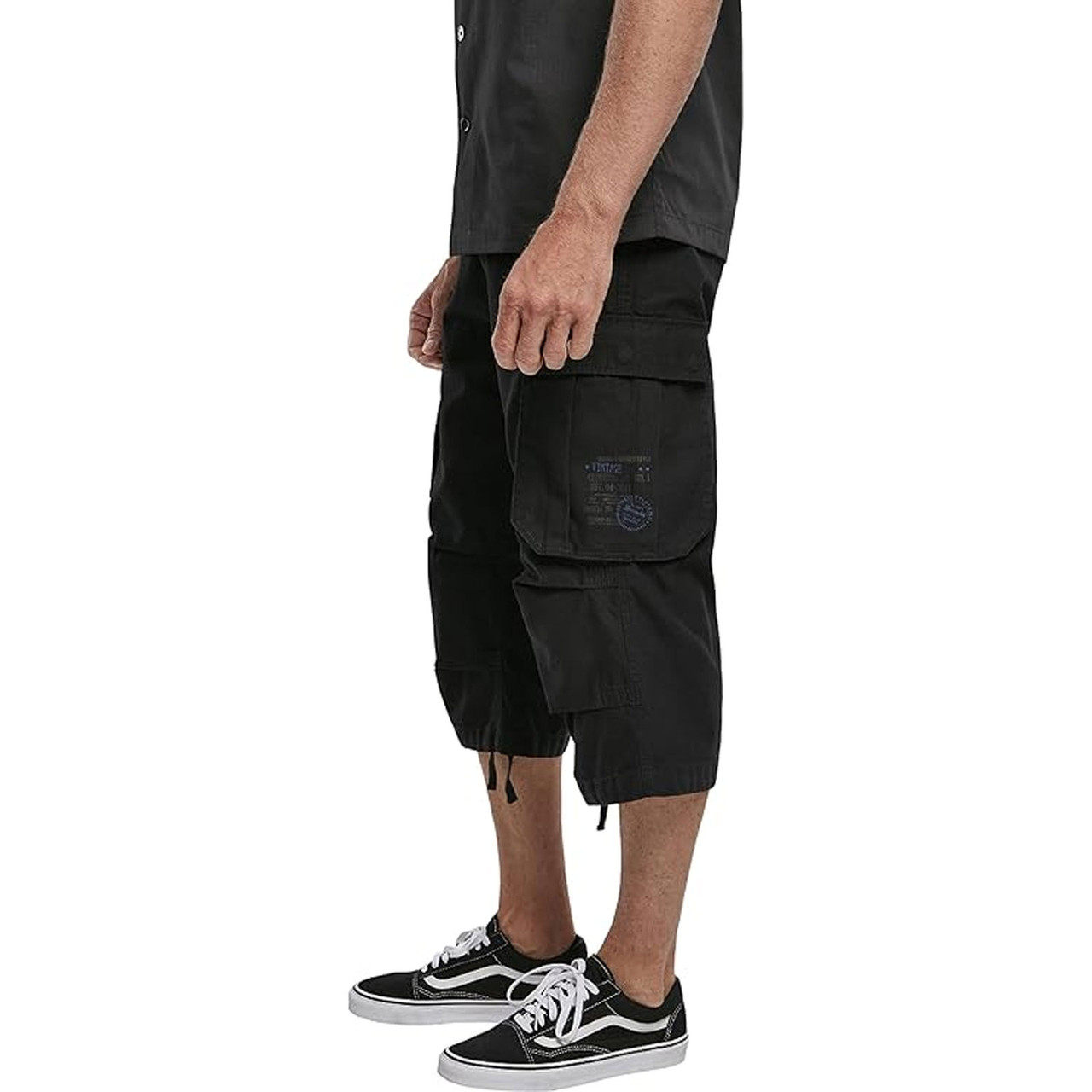 Short Cargo Homme Vintage - Mi-long, Sans Ceinture - Pour été, Loisirs, Style Décontracté - 4
