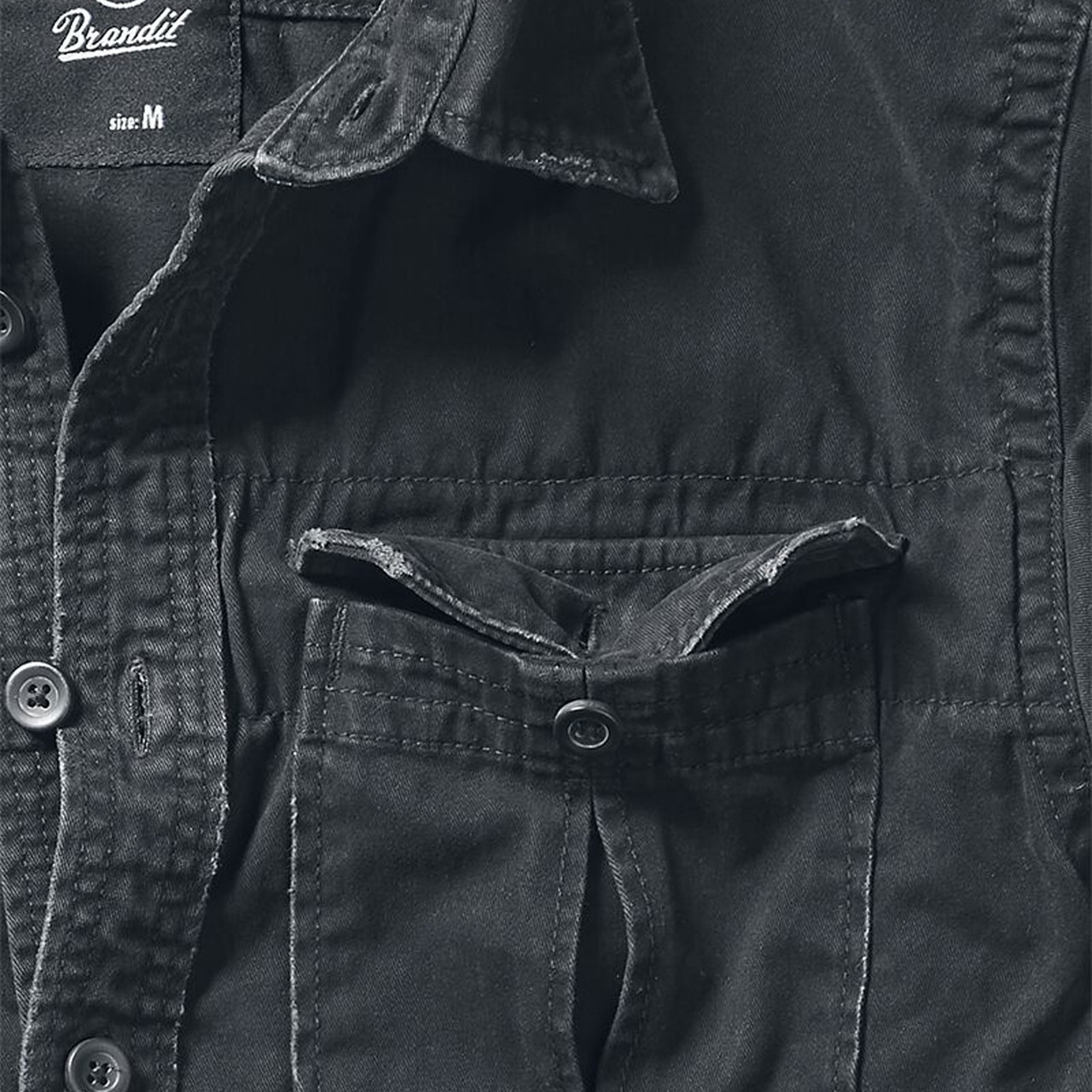 Brandit US Shirt Camicia Uomo Maniche Lunghe, Stile Americano, Robusta, 80% Poliestere 20% Cotone