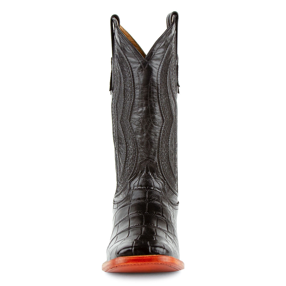 Ferrini FERRINI American Alligator Stallion Black Boot 1079304