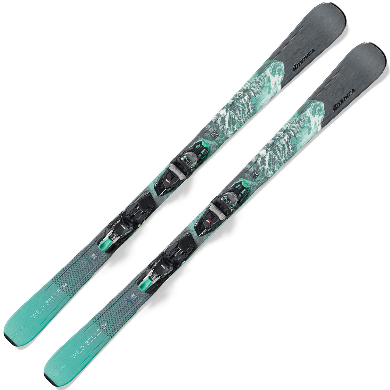 NORDICA Womens Wild Belle DC 84 Teal Skis 0A3552OC001
