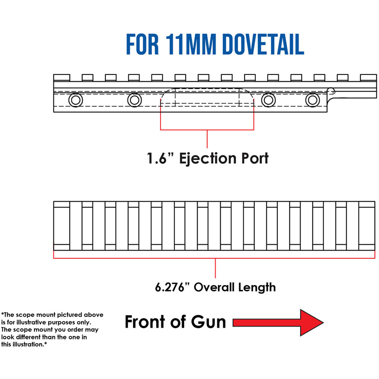 EGW HD 11mm Picatinny Rail For CZ 457 80930
