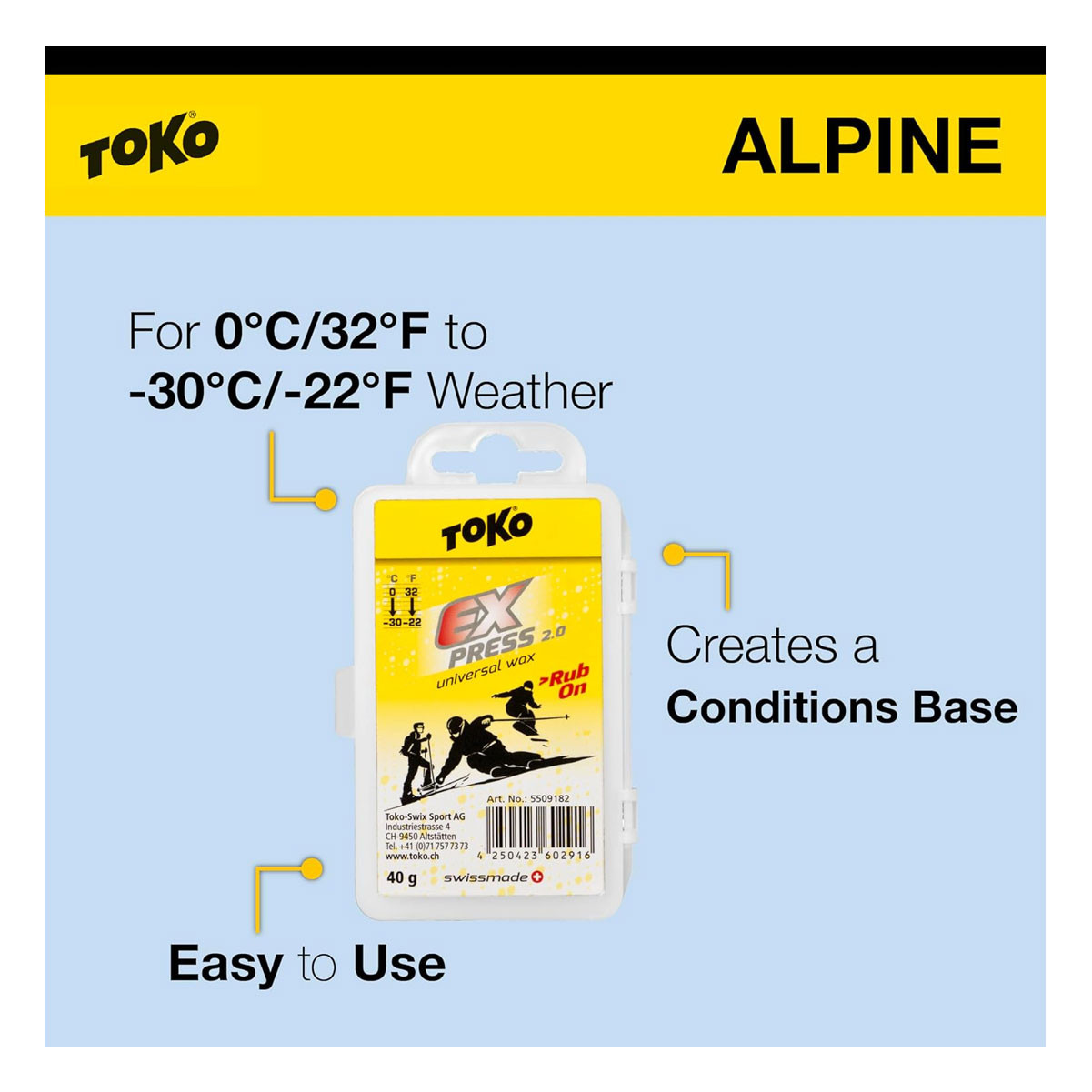 TOKO Express Rub-On 40g Universal Wax 5509260