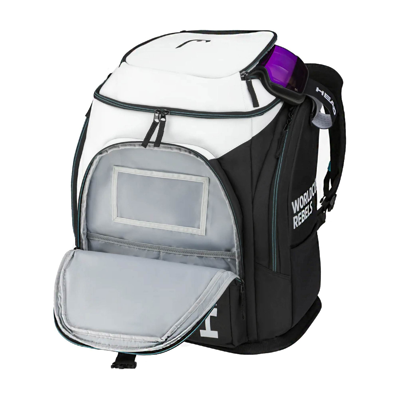 新品 head rebels racing backpack s　383044 HEAD Rebels 70L S White/Black Racing Backpack 383044