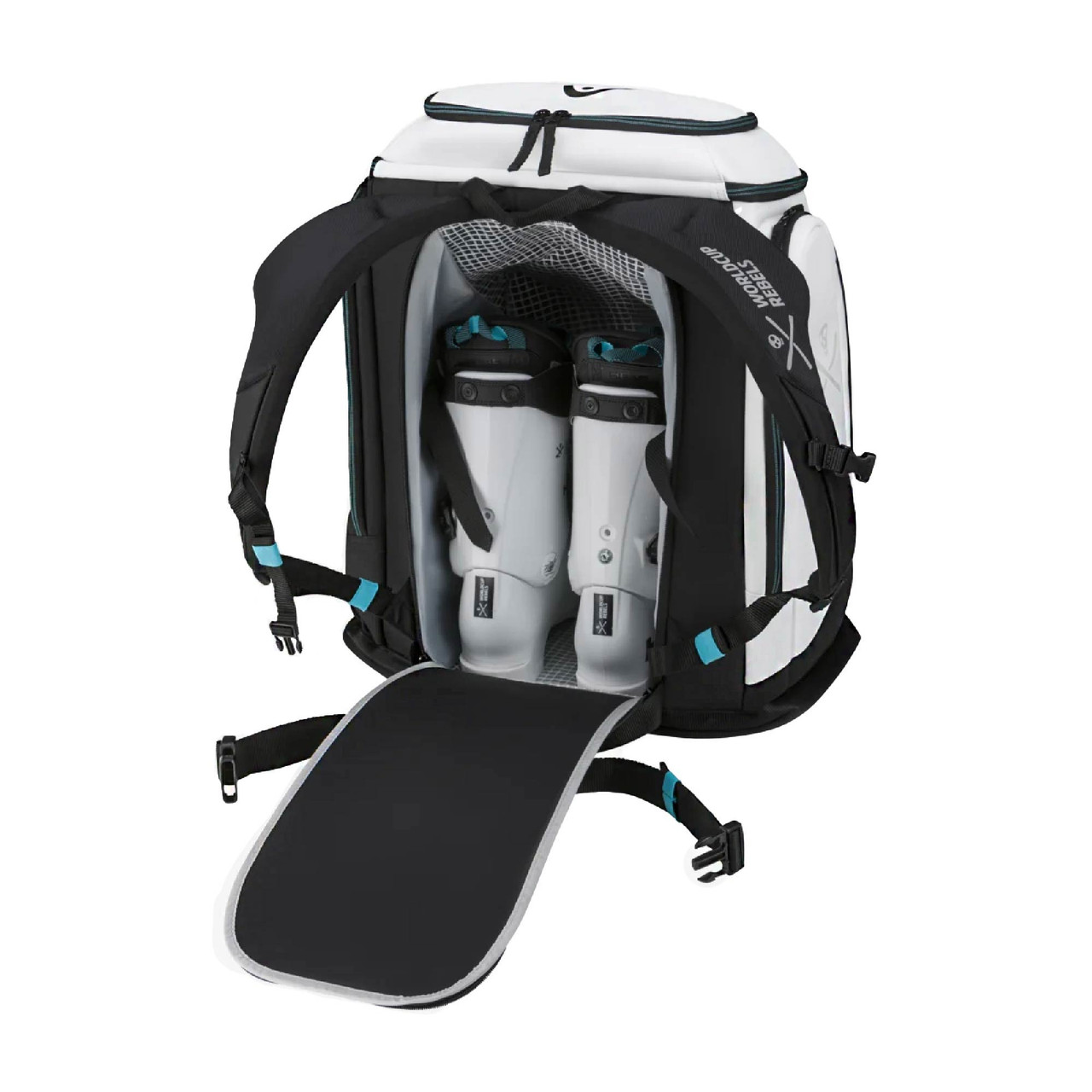 HEAD Rebels 70L S White/Black Racing Backpack 383044