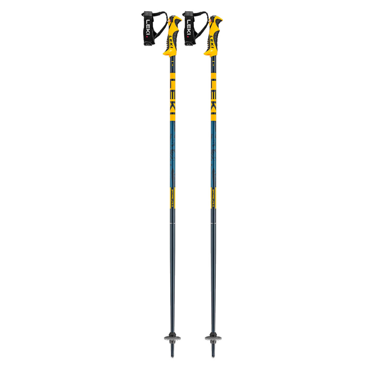 LEKI Spitfire Lite S Blue/Yellow Ski Poles 65365401