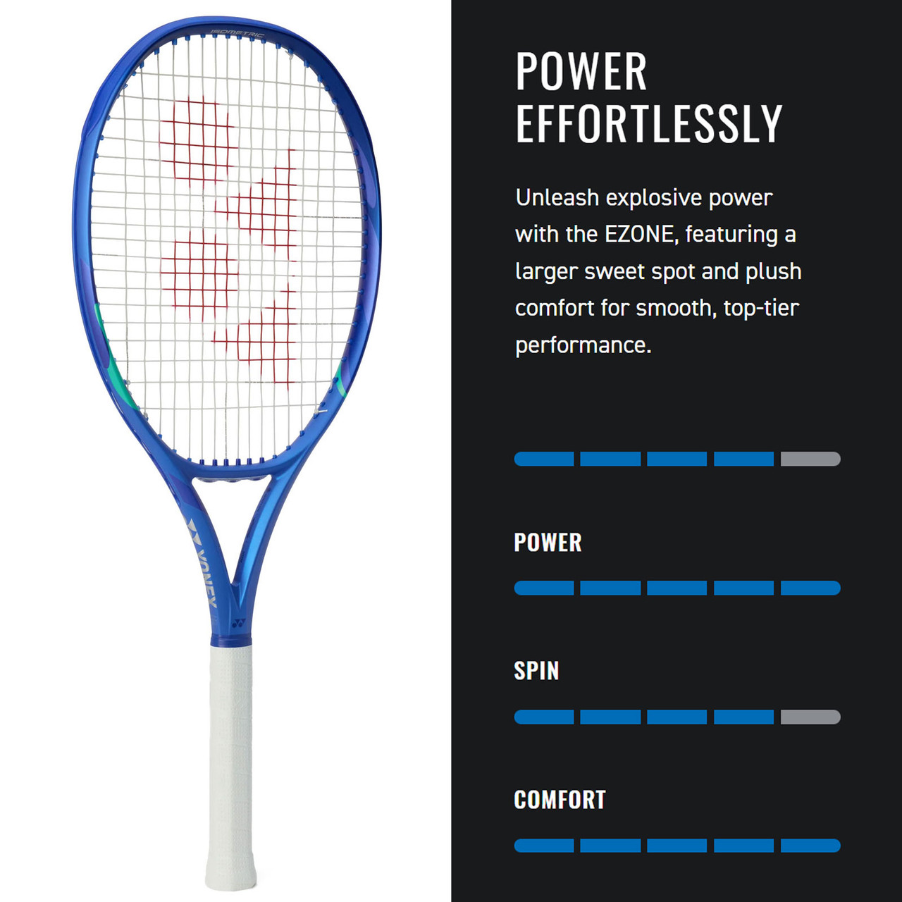YONEX Ezone 105 Blast Blue Tennis Racquet EZ08105