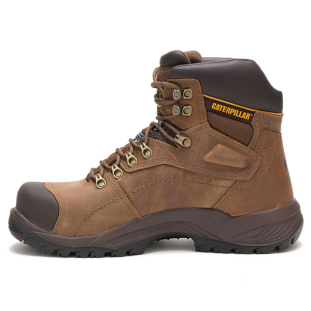 CAT Diagnostic Hi Steel Toe Dark Beige Work Boot P89940
