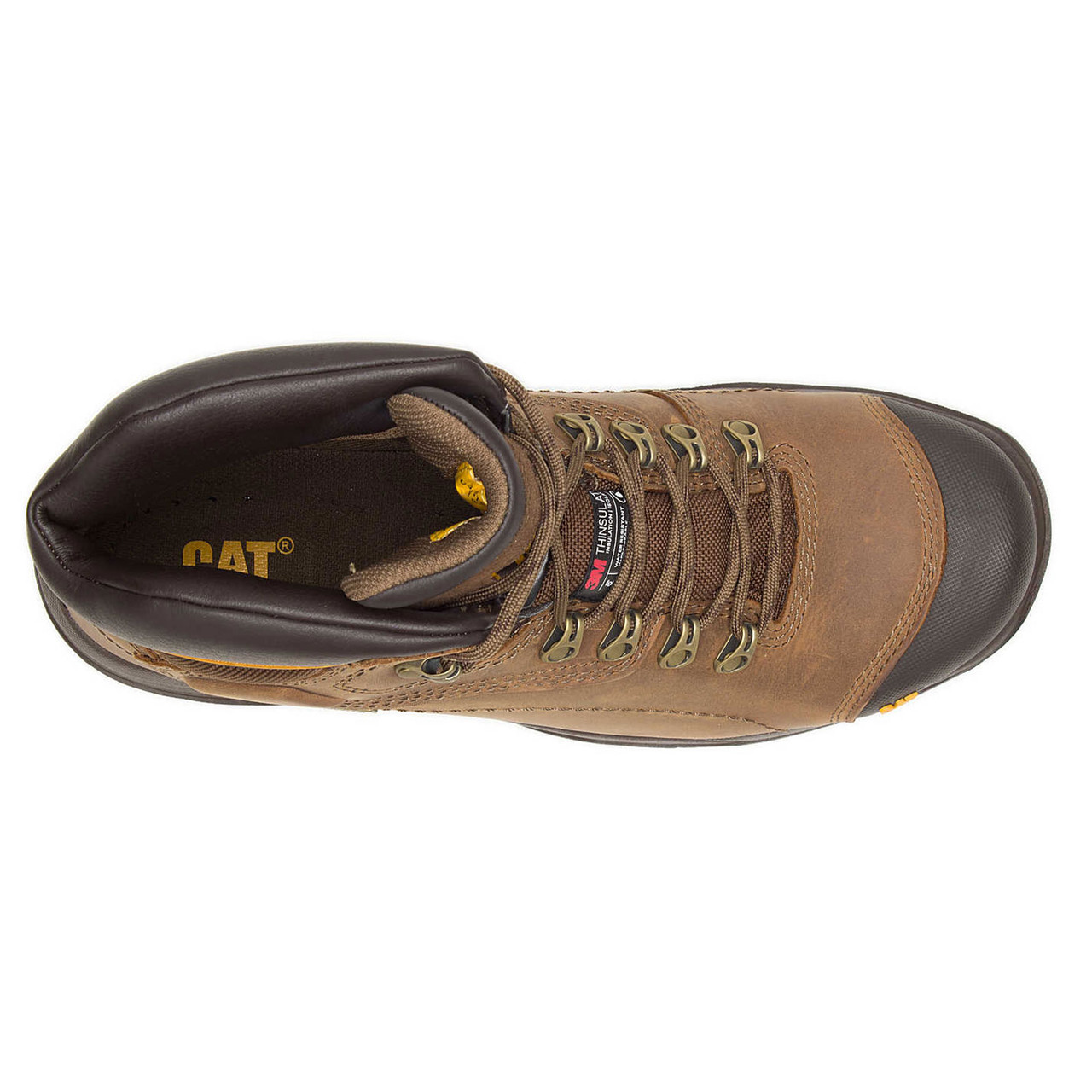 CAT Diagnostic Hi Steel Toe Dark Beige Work Boot P89940