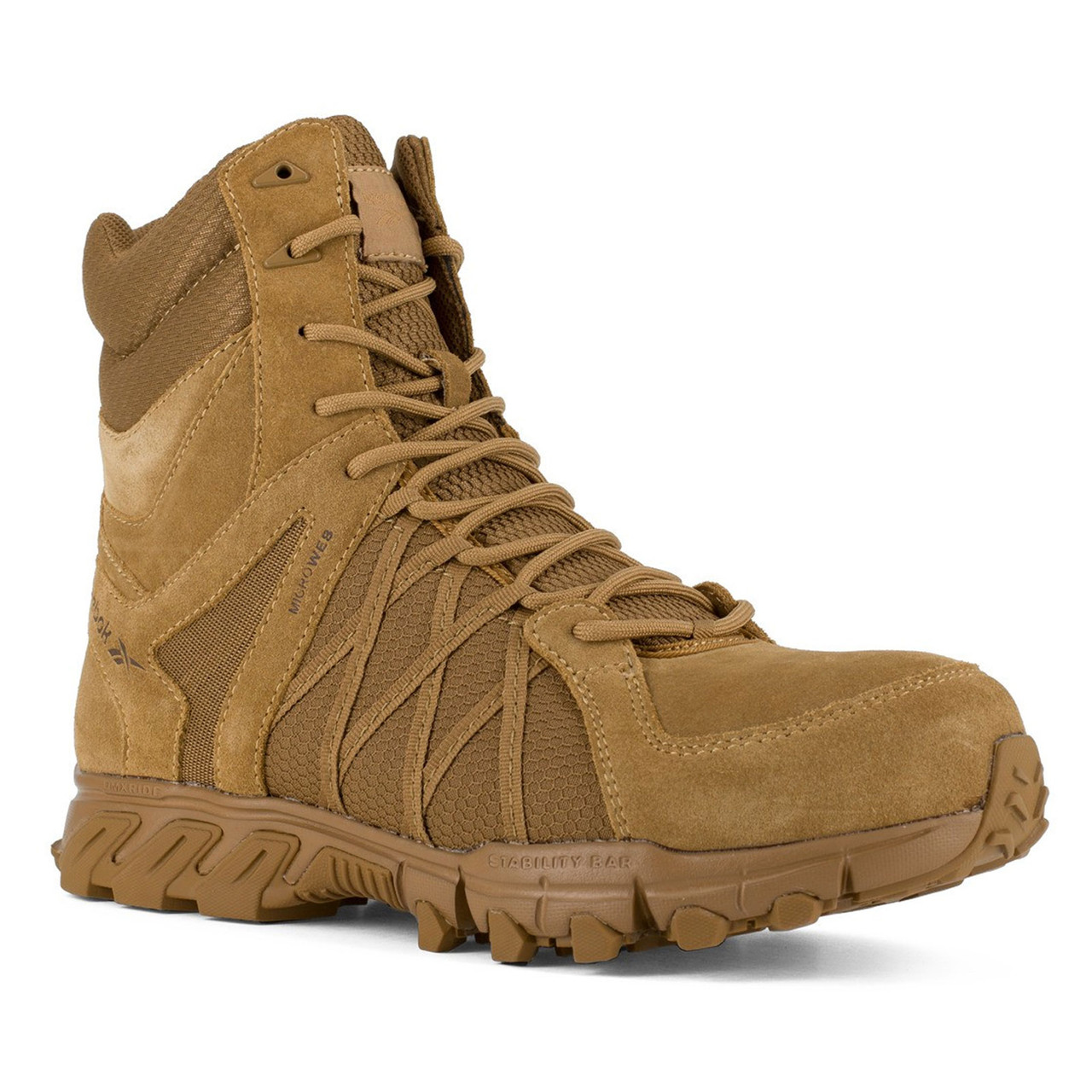 REEBOK Men 8in Trailgrip Coyote Tactical Boots RB3460