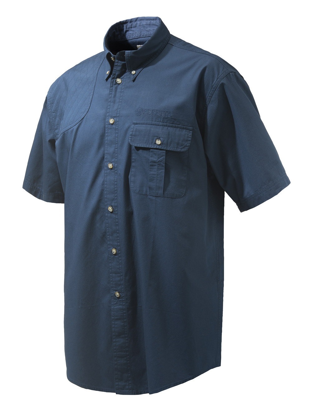 Beretta Men's Lightweight Cotton Shooting Shirt - Short Sleeve, Mesh Back, Quilted Shooting Patch - View #12