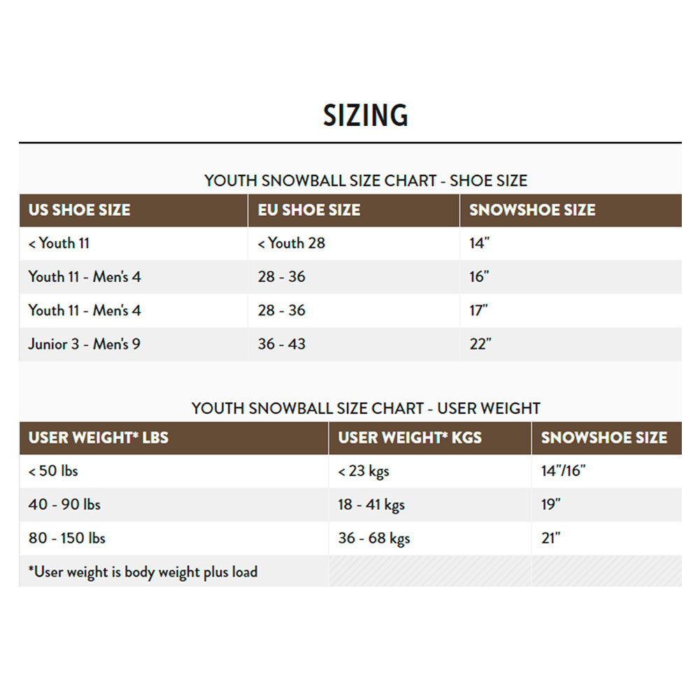 TUBBS Youth Snowball Blue Snowshoe X200100101160
