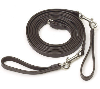 CAMELOT Leather Draw Reins (467743BRN-HRSE)
