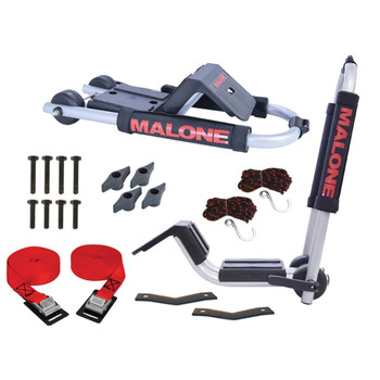 MALONE AUTO RACKS DownLoader Folding J-Style With Boarding Ramp Kayak Carrier (MPG114MD)