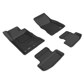 3D MAXPIDER Kagu Black All-Weather Floor Mats For Ford Mustang 2015-2022 (L1FR08501509)