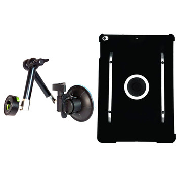 MYGOFLIGHT Flex Suction Sport Mount With MYGOFLIGHT Kneeboard/Mountable Case for iPad Pro 10.5in/ iPad Air 10.5in
