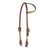 CASHEL Chocolate Slip Ear Headstall with Rawhide Trim (SA-HFCR)
