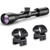 HAWKE Vantage 4-12x40 AO Mil-Dot Riflescope with Match Mount 1in Medium Weaver Scope Rings (14141+22113)