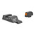 TRIJICON HD XR 3 Dot Green Tritium w/ Orange Front Outline Night Sight Set for Glock 17/19/26/27/33/34 (GL601-C-600836)