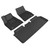 3D MAXPIDER Kagu Black All-Weather Floor Mats For Tesla Model S 2012-2014 (L1TL00001509)