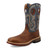 TWISTED X Men's 12in Western Distressed Saddle and Peacock Work Boot (MXBA005)