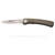 KNIVES OF ALASKA Featherlight Hunter 2.75in Folding Knife with G-10 OD Green Handle and Clip (00452FG)