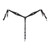 CIRCLE Y Dark Rider Shaped Spider Breast Collar (1075-20-AB)