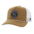 HOOEY Cowboy Golf 5-Panel Tan/White Trucker Cap with Black/White Circle Patch (2230T-TNWH) HOOEY Cowboy Golf 5-Panel Tan/White Trucker Cap with Black/White Circle Patch (2230T-TNWH)