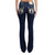 MISS ME Women's Cowhide Wing Western Embellished Dark Blue 30L Faux Flap Pockets Mid-Rise Bootcut Jeans (M5082B214S)