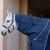 HORSEWARE IRELAND Rambo Optimo 200g Navy/Thunderstorm Grey/Silver Stable Hood (ABAFN2-BJJI)