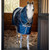 HORSEWARE IRELAND Amigo Ripstop Insulator Plus Navy/Titanium Gray Pony Stable 200g Blanket (ABRGB4-BJJ0)