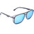 OPTIC NERVE Unisex Cousin Matte Gray Frame with Brown Lens/Blue Mirror Sunglasses (22628)