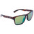 OPTIC NERVE Unisex Rumble Matte Tortoise Frame with Polarized Amber Lens Green Mirror Sunglasses (22818)