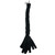 PROFESSIONAL'S CHOICE Polar Fleece/Lycra Mix Black Tail Braid, Large (TBP-00498 BLACK)