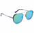 OPTIC NERVE Unisex Palisade Matte Gunmetal/Matte Black Metal Sunglasses with Polarized Smoke Lens Green Mirror (22829)