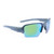 OPTIC NERVE Unisex Durango Matte Aluminum Gray Sport Sunglasses with Hydroglare Polarized Brown Lens Green Mirror (22870)