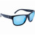 OPTIC NERVE Kingfish Matte Black Sunglasses with Hydroglare Polarized Smoke Lens Ice Blue Mirror (22877)