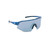 OPTIC NERVE FixieSLICE Crystal Blue with Smoke Lens Silver Mirror Sunglasses (22808)