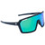 OPTIC NERVE FixiePHENOM 2.0 Matte Black with Smoke Lens Green Mirror Sunglasses (22810)