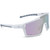 OPTIC NERVE FixieRUSH Shiny White with Brown Lens Purple Mirror Sunglasses (22814)