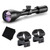 HAWKE Vantage 4-12x50 30/30 Duplex Reticle Riflescope w/ Match Mount 1in Medium Weaver Scope Rings and GRITR Microfibre (14150+22113+GRIT-MF)