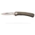 KNIVES OF ALASKA Featherlight Hunter 2.75in Folding Knife with G-10 OD Green Handle and Clip (00452FG)
