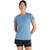 NEW BALANCE Women's Core Run Short Sleeve Blue Shirt (WT11205-HEB) NEW BALANCE Women's Core Run Short Sleeve Blue Shirt (WT11205-HEB)