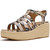 FITFLOP Women's Platfform Snake Espadrille Fisherman Hazy Taupe/Black Sandals (A9J-E37)