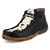 TWISTED X Women's Chukka Driving Moc Black/White Cowhide and Black Casual Shoes (WDM0164)